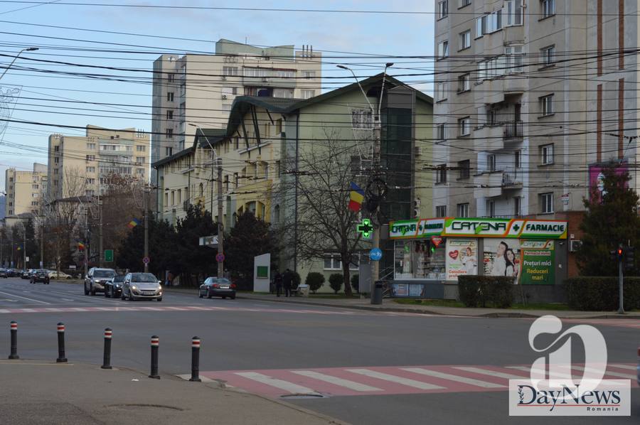 Strada din Bucuresti cu activitati comerciale
