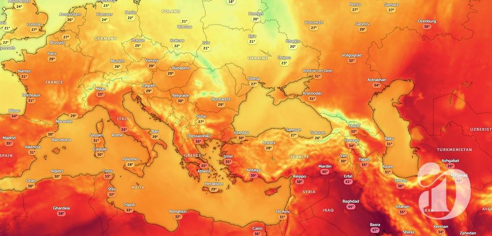 Dom uriaș de căldură Omega lovește Europa: 43°C vin spre România