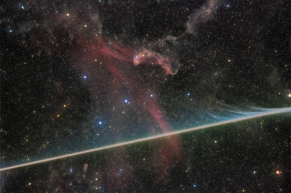 Meteorit vaporizat surprins în Nebuloasa Lacerta de NASA